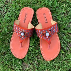 Missy Women’s Coral Jeweled Dress Sandals